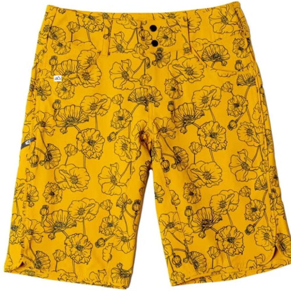Wild Rye Freel Women's MTB Shorts - Yellow Poppy - size 0